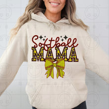 Load image into Gallery viewer, Softball Names Bow Faux Embroidery TRANSFER HMWK JAN