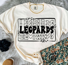 Load image into Gallery viewer, Stacked Mascots With Leopard Frame Dropdown TRANSFER BIA 25