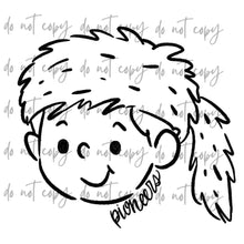 Load image into Gallery viewer, Doodle Single Color Mascots Dropdown TRANSFER