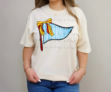 Load image into Gallery viewer, Softball Pennant Bow Dropdown TRANSFER TGG FEB