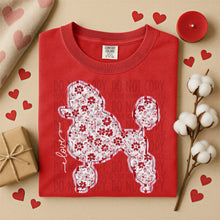 Load image into Gallery viewer, Valentine Red Floral Dog Breed Option DROPDOWN TRANSFER SWD DEC 25