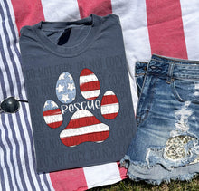 Load image into Gallery viewer, Patriotic Dog Designs White Text SWD MAY DROPDOWN TRANSFER