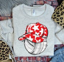 Load image into Gallery viewer, Play Ball Volleyball Happy Face Hat DROPDOWN TRANSFER BIA