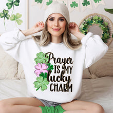 Load image into Gallery viewer, Prayer Is My Lucky Charm Shamrocks TRANSFER SDD FEB 26