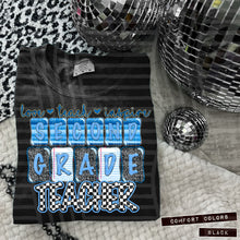 Load image into Gallery viewer, Blue Checker Grades Teacher DROPDOWN TRANSFER CAP MAY 25