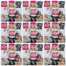 Load image into Gallery viewer, Pink Out Mascot Gold Glitter Chenille DROPDOWN TRANSFER