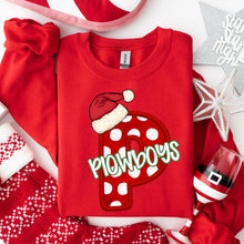 Load image into Gallery viewer, Dotted Letter Santa Hat Mascot DROPDOWN TRANSFER CSD