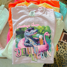 Load image into Gallery viewer, Greetings From Delulu Lagoon Dropdown TRANSFER DDD JUNE 25