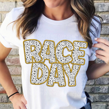 Load image into Gallery viewer, Race Day Dalmatian Colored Faux Embroidery TRANSFER CSD
