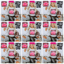 Load image into Gallery viewer, Pink Out Mascot Gold Glitter Chenille DROPDOWN TRANSFER