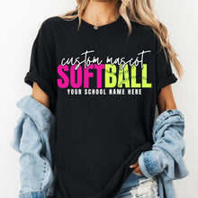 Load image into Gallery viewer, Custom Mascot Multi Color Baseball Softball CUSTOMIZABLE DROPDOWN DTF TRANSFER PARJO 26