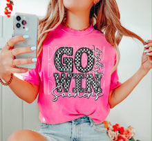 Load image into Gallery viewer, Go Fight Win Checkered Rhinestone Mascots DROPDOWN TRANSFER FDC 24