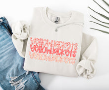 Load image into Gallery viewer, Pink Vday Stacked Mascot DROPDOWN TRANSFER CAP