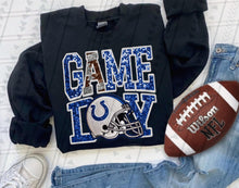 Load image into Gallery viewer, Game Day Team Helmet Faux Embroidery DROPDOWN TRANSFER TGG