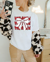 Load image into Gallery viewer, Glitter Names Baseball Bow Stacked TRANSFER CAP FEB