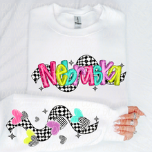 Load image into Gallery viewer, Bright Checkered States(All 50 states available) DTF TRANSFER