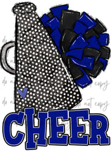 Load image into Gallery viewer, Cheer Megaphone (Add Name) Customized DTF TRANSFER