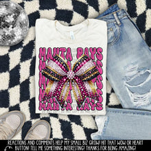 Load image into Gallery viewer, Pink Gold Rhinestone Bow Mascot DROPDOWN TRANSFER