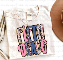 Load image into Gallery viewer, Pink Blue Gold Glitter Alpha B2S Grades DROPDOWN TRANSFER