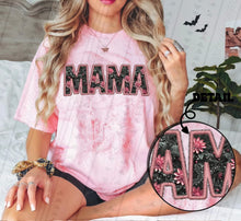 Load image into Gallery viewer, Mama Bats And Flowers Faux Embroidery TRANSFER