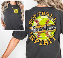 Load image into Gallery viewer, Softball Spirit With Pocket Customized DROPDOWN DTF TRANSFER BIA