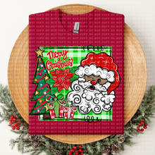 Load image into Gallery viewer, Merry Christmas Santa With Tree TRANSFER ECHT