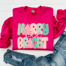 Load image into Gallery viewer, Merry & Bright Pink Lace TRANSFER SDD SEPT 25