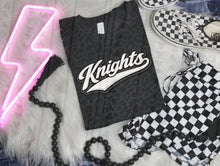 Load image into Gallery viewer, BW Glitter Faux Embroidery Script Baseball Teams DROPDOWN TRANSFER KAI MAR 26