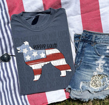 Load image into Gallery viewer, Patriotic Dog Designs Black Text SWD MAY DROPDOWN TRANSFER