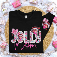Load image into Gallery viewer, Jolly Pink Bubble Title Faux Embroidery With Pocket (Dropdown)TRANSFER
