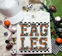 Load image into Gallery viewer, Basketball Faux Embroidery Checkered Mascots DROPDOWN TRANSFER CAP