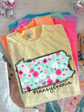 Load image into Gallery viewer, Pink Floral States (all 50 states available) TRANSFER CARTER MAR 26