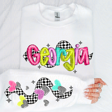 Load image into Gallery viewer, Bright Checkered States(All 50 states available) DTF TRANSFER