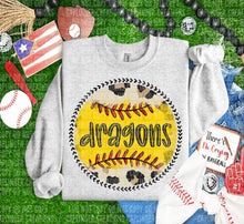 Load image into Gallery viewer, Leopard Softball Background Mascot Dropdown TRANSFER CAP FEB