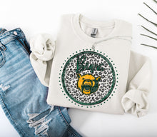 Load image into Gallery viewer, Grey Leopard Circle Team Mascot DROPDOWN TRANSFER CAP