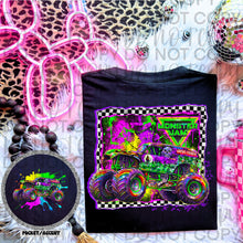 Load image into Gallery viewer, Monster J Neon Truck DROPDOWN With Pocket TRANSFER SWEET STAR FEB 26