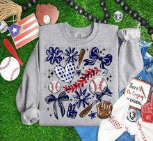 Load image into Gallery viewer, Play Ball Baseball Collage DROPDOWN TRANSFER BIA