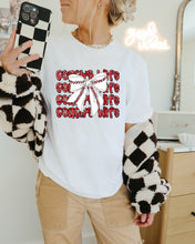 Load image into Gallery viewer, Glitter Names Baseball Bow Stacked TRANSFER CAP FEB