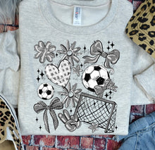 Load image into Gallery viewer, Play Ball Soccer Collage DROPDOWN TRANSFER BIA