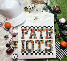 Load image into Gallery viewer, Basketball Faux Embroidery Checkered Mascots DROPDOWN TRANSFER CAP