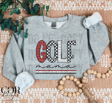 Load image into Gallery viewer, Golf Mama Checkered Color Dropdown TRANSFER MAR COR