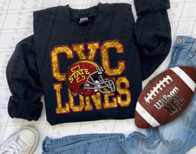 Load image into Gallery viewer, Football Team Helmet Faux Embroidery DROPDOWN TRANSFER TGG
