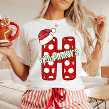Load image into Gallery viewer, Dotted Letter Santa Hat Mascot DROPDOWN TRANSFER CSD