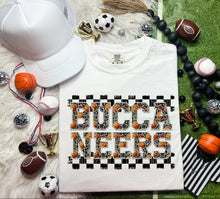 Load image into Gallery viewer, Basketball Faux Embroidery Checkered Mascots DROPDOWN TRANSFER CAP