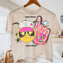 Load image into Gallery viewer, Neon Hand Drawn Star Eyes Mascots TRANSFER CYBER APR 26