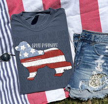 Load image into Gallery viewer, Patriotic Dog Designs White Text SWD MAY DROPDOWN TRANSFER