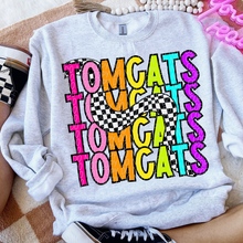 Load image into Gallery viewer, 80’s Stacked Checker Mascots DROPDOWN TRANSFER CSD FEB 26