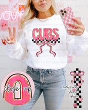 Load image into Gallery viewer, Sweet Bow Checkered Mascots With SLEEVE OPTION TRANSFER CAP JAN