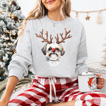Load image into Gallery viewer, Christmas Red Nose Antler Dogs Dropdown TRANSFER