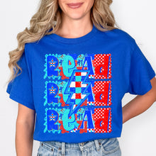 Load image into Gallery viewer, Read Stacked Checker Bolt Polka Stripes TRANSFER DWS JAN 26
